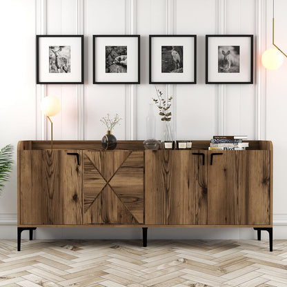 Μπουφές Καρυδί 180x35x78cm | 845HCT5311