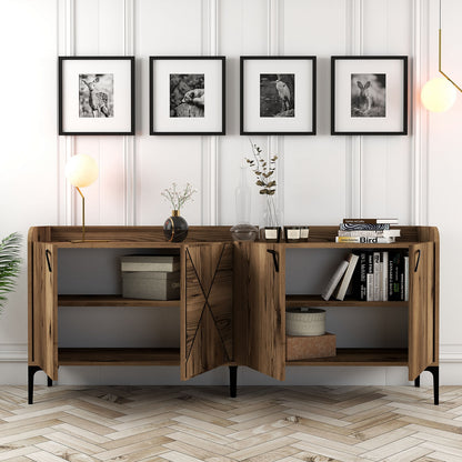 Μπουφές Καρυδί 180x35x78cm | 845HCT5311