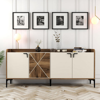 Μπουφές Καρυδί
Κρεμ 180x35x78cm | 845HCT5312