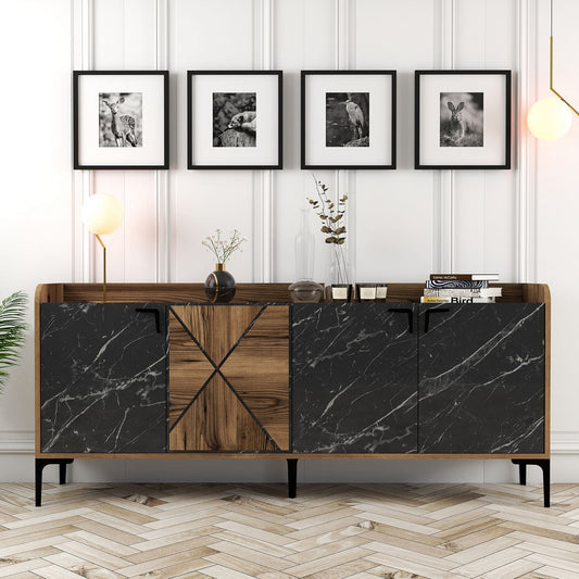 Μπουφές Καρυδί
Μαύρο 180x35x78cm | 845HCT5313