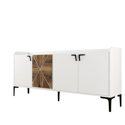 Μπουφές Λευκό 180x35x78cm | 845HCT5314