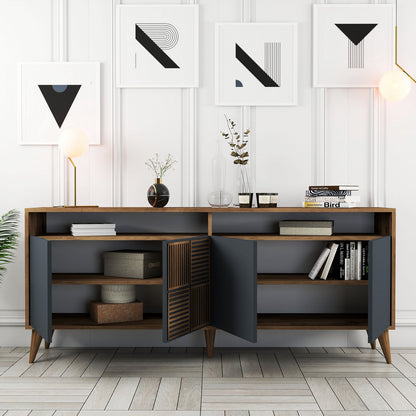 Μπουφές Καρυδί
Ανθρακί 180x35x78cm | 845HCT5315