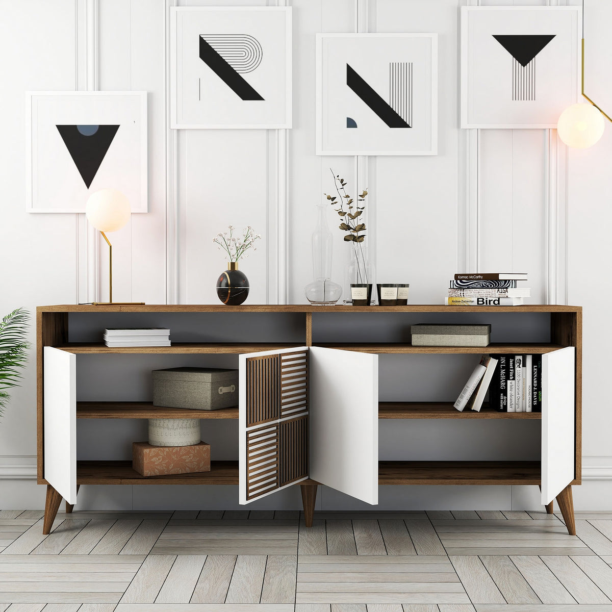 Μπουφές Καρυδί
Λευκό 180x35x78cm | 845HCT5316
