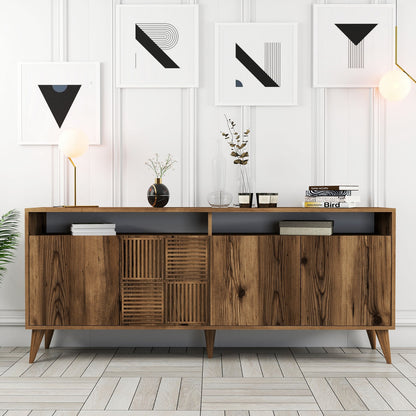 Μπουφές Καρυδί 180x35x78cm | 845HCT5318
