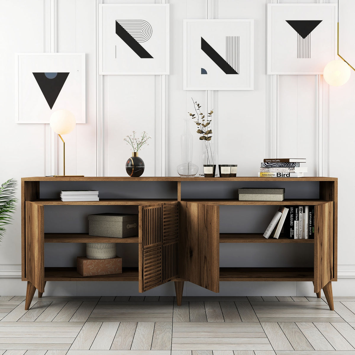 Μπουφές Καρυδί 180x35x78cm | 845HCT5318