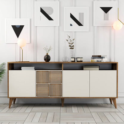 Μπουφές Καρυδί
Κρεμ 180x35x78cm | 845HCT5319