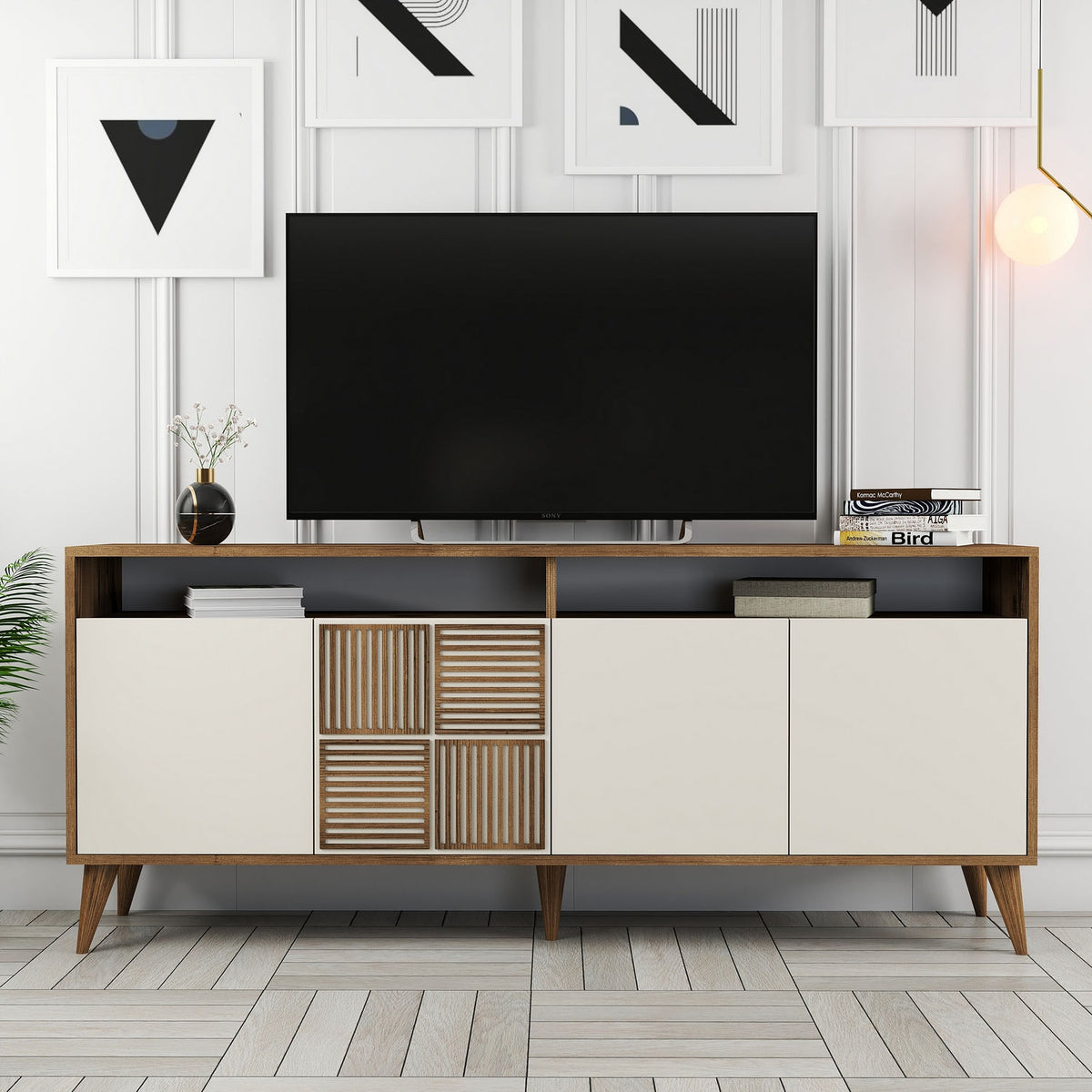 Μπουφές Καρυδί
Κρεμ 180x35x78cm | 845HCT5319
