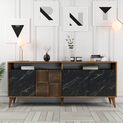 Μπουφές Καρυδί
Μαύρο 180x35x78cm | 845HCT5320