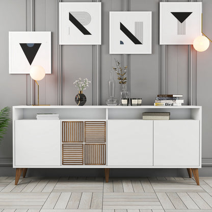 Μπουφές Λευκό 180x35x78cm | 845HCT5321