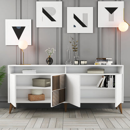 Μπουφές Λευκό 180x35x78cm | 845HCT5321