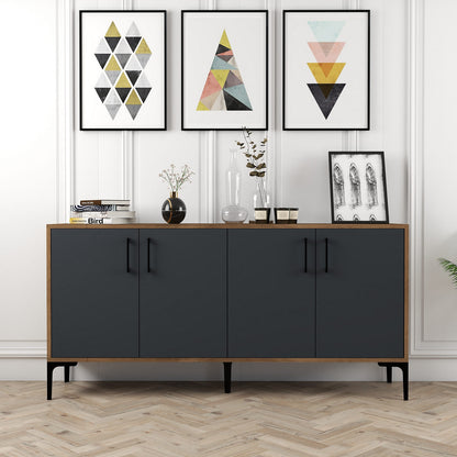 Μπουφές Καρυδί
Ανθρακί 160x35x78cm | 845HCT5322