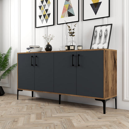 Μπουφές Καρυδί
Ανθρακί 160x35x78cm | 845HCT5322