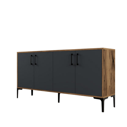 Μπουφές Καρυδί
Ανθρακί 160x35x78cm | 845HCT5322
