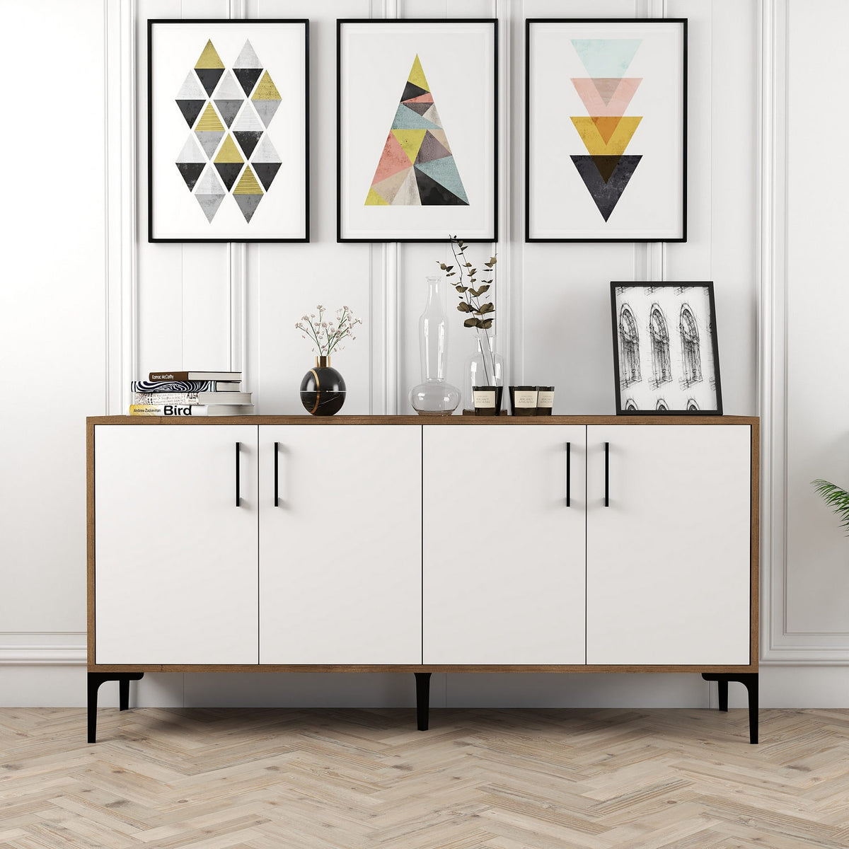Μπουφές Καρυδί
Λευκό 160x35x78cm | 845HCT5323