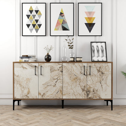 Μπουφές Καρυδί
Λευκό Μάρμαρο 160x35x78cm | 845HCT5324