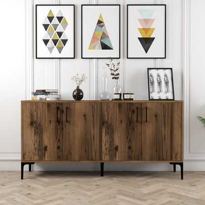 Μπουφές Καρυδί 160x35x78cm | 845HCT5325