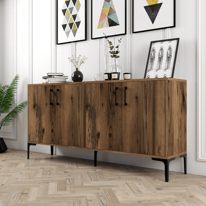 Μπουφές Καρυδί 160x35x78cm | 845HCT5325
