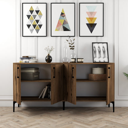 Μπουφές Καρυδί 160x35x78cm | 845HCT5325