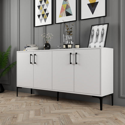 Μπουφές Λευκό 160x35x78cm | 845HCT5328