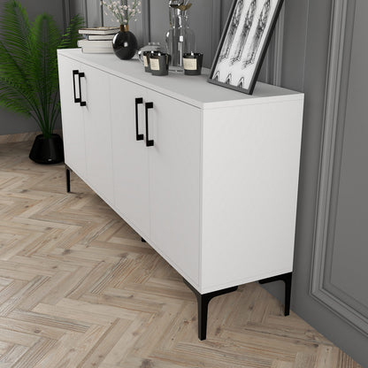 Μπουφές Λευκό 160x35x78cm | 845HCT5328