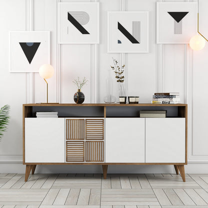 Μπουφές Καρυδί
Λευκό 160x35x78cm | 845HCT5330