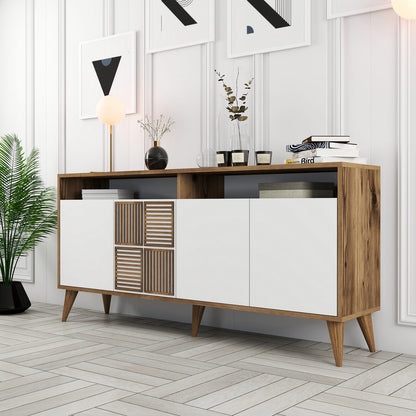 Μπουφές Καρυδί
Λευκό 160x35x78cm | 845HCT5330