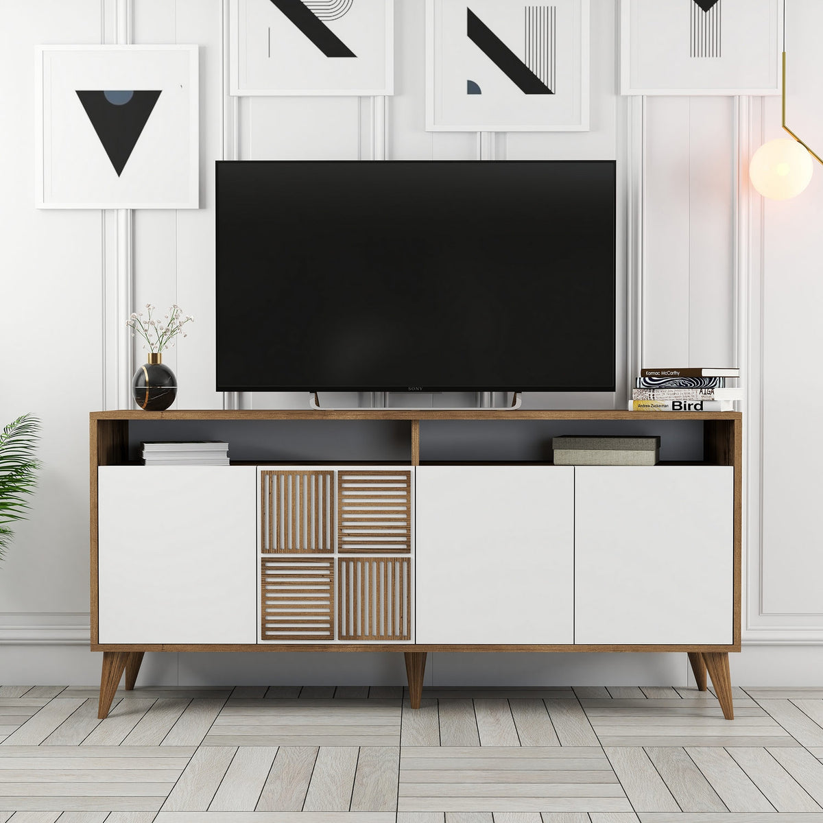 Μπουφές Καρυδί
Λευκό 160x35x78cm | 845HCT5330