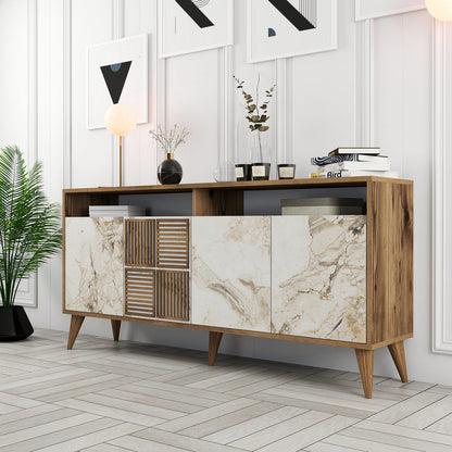 Μπουφές Καρυδί
Λευκό Μάρμαρο 160x35x78cm | 845HCT5331