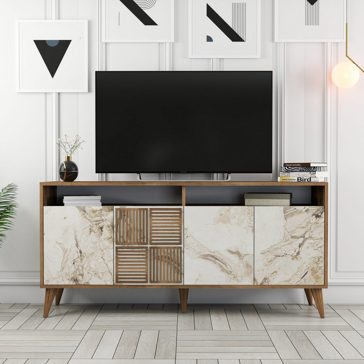 Μπουφές Καρυδί
Λευκό Μάρμαρο 160x35x78cm | 845HCT5331