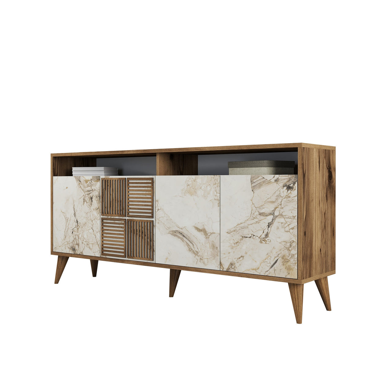 Μπουφές Καρυδί
Λευκό Μάρμαρο 160x35x78cm | 845HCT5331