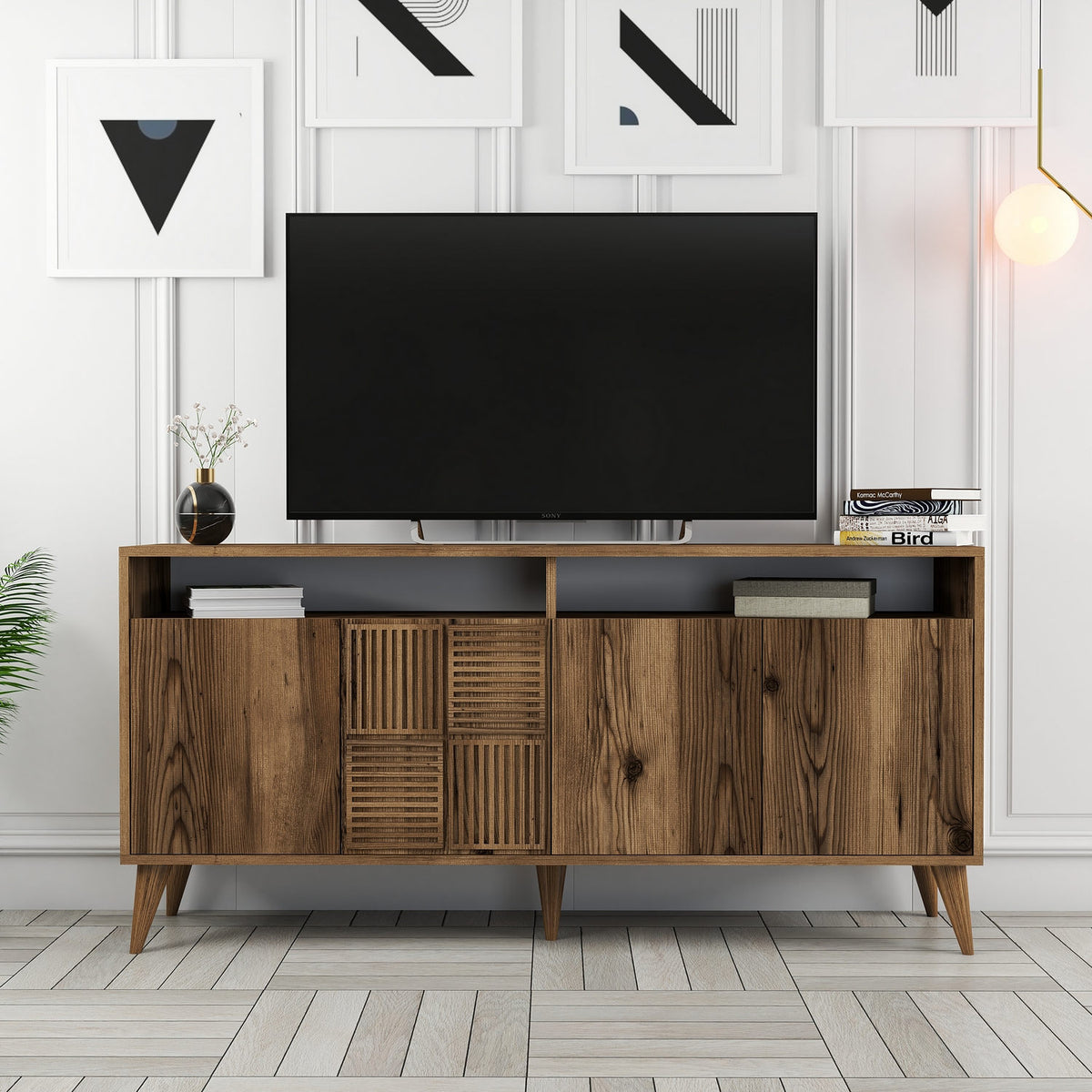 Μπουφές Καρυδί 160x35x78cm | 845HCT5332