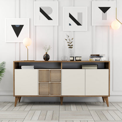 Μπουφές Καρυδί
Κρεμ 160x35x78cm | 845HCT5333
