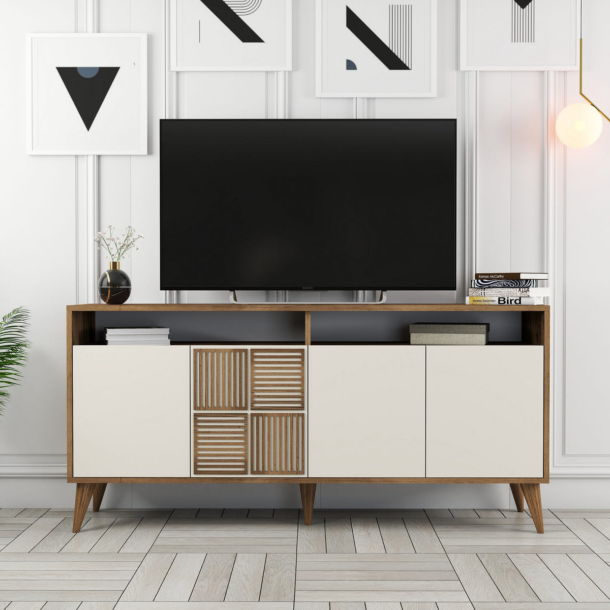 Μπουφές Καρυδί
Κρεμ 160x35x78cm | 845HCT5333