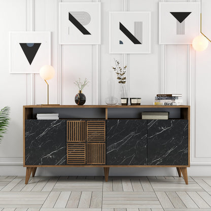 Μπουφές Καρυδί
Μαύρο Μάρμαρο 160x35x78cm | 845HCT5334