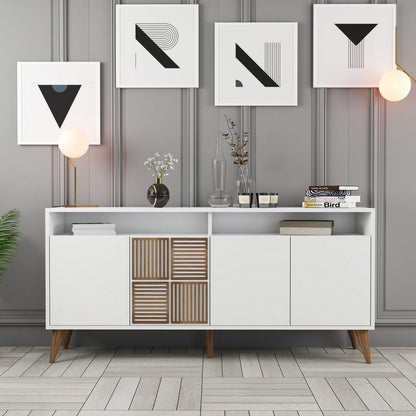 Μπουφές Λευκό 160x35x78cm | 845HCT5335