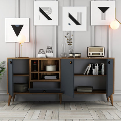 Μπουφές Ανθρακί
Καρυδί 180x35x81cm | 845HCT5338