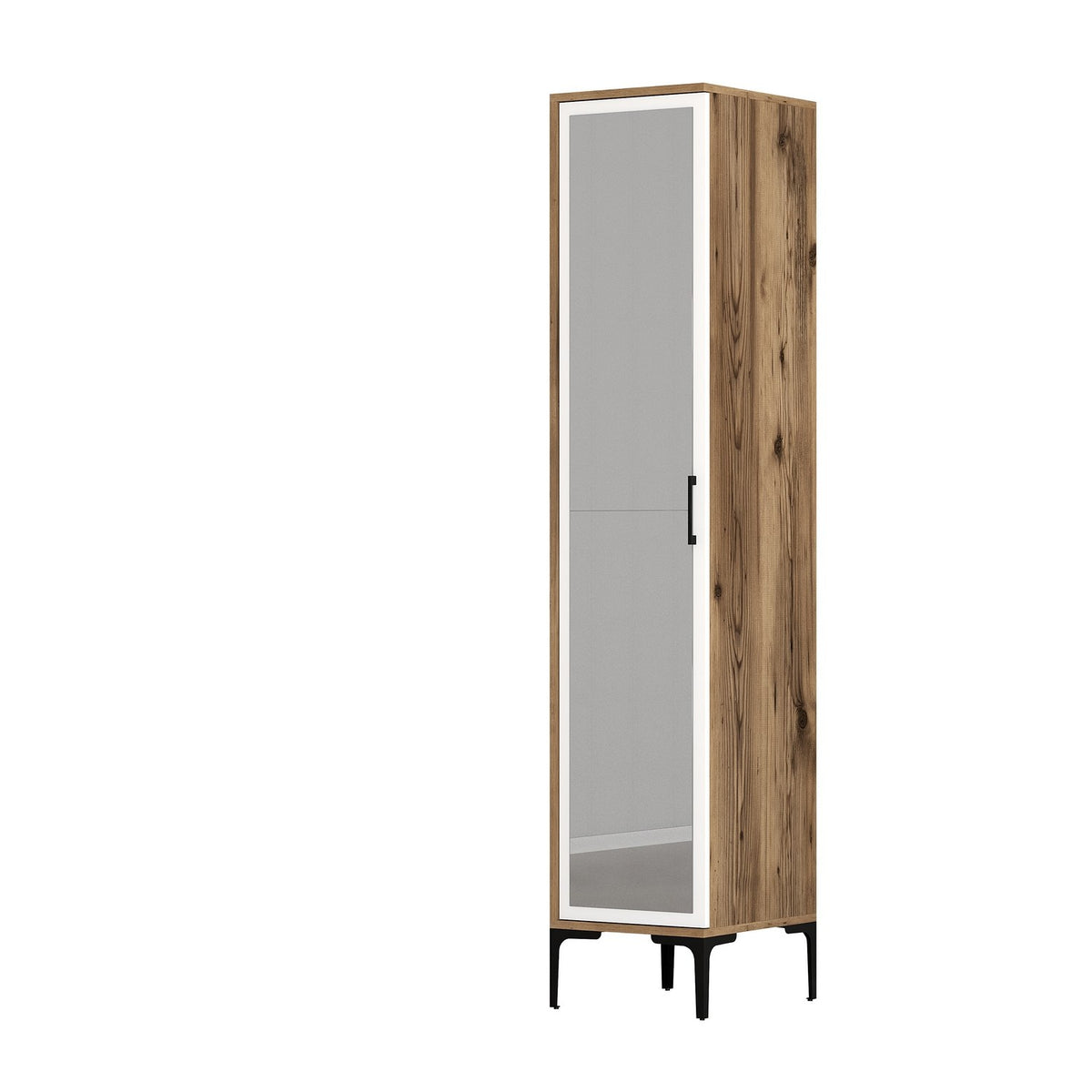 Ντουλάπα 40x201.4x47.5 εκ Walnut White 845HCT5405
