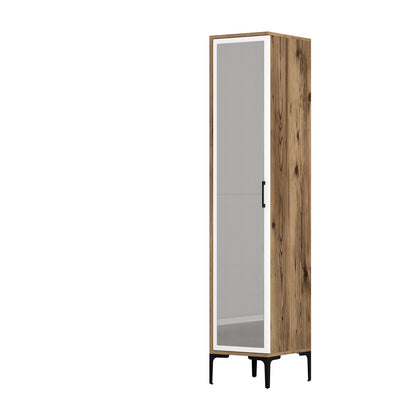 Ντουλάπα 40x201.4x47.5 εκ Walnut White 845HCT5405
