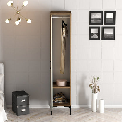 Ντουλάπα 40x201.4x47.5 εκ Walnut Cream 845HCT5411