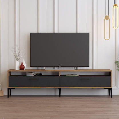 Έπιπλο Τηλεόρασης TV Βάση Σύνθεση Καρυδί Ανθρακί | 845HCT5515
