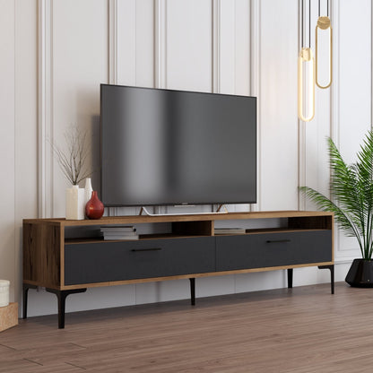 Έπιπλο Τηλεόρασης TV Βάση Σύνθεση Καρυδί Ανθρακί | 845HCT5515