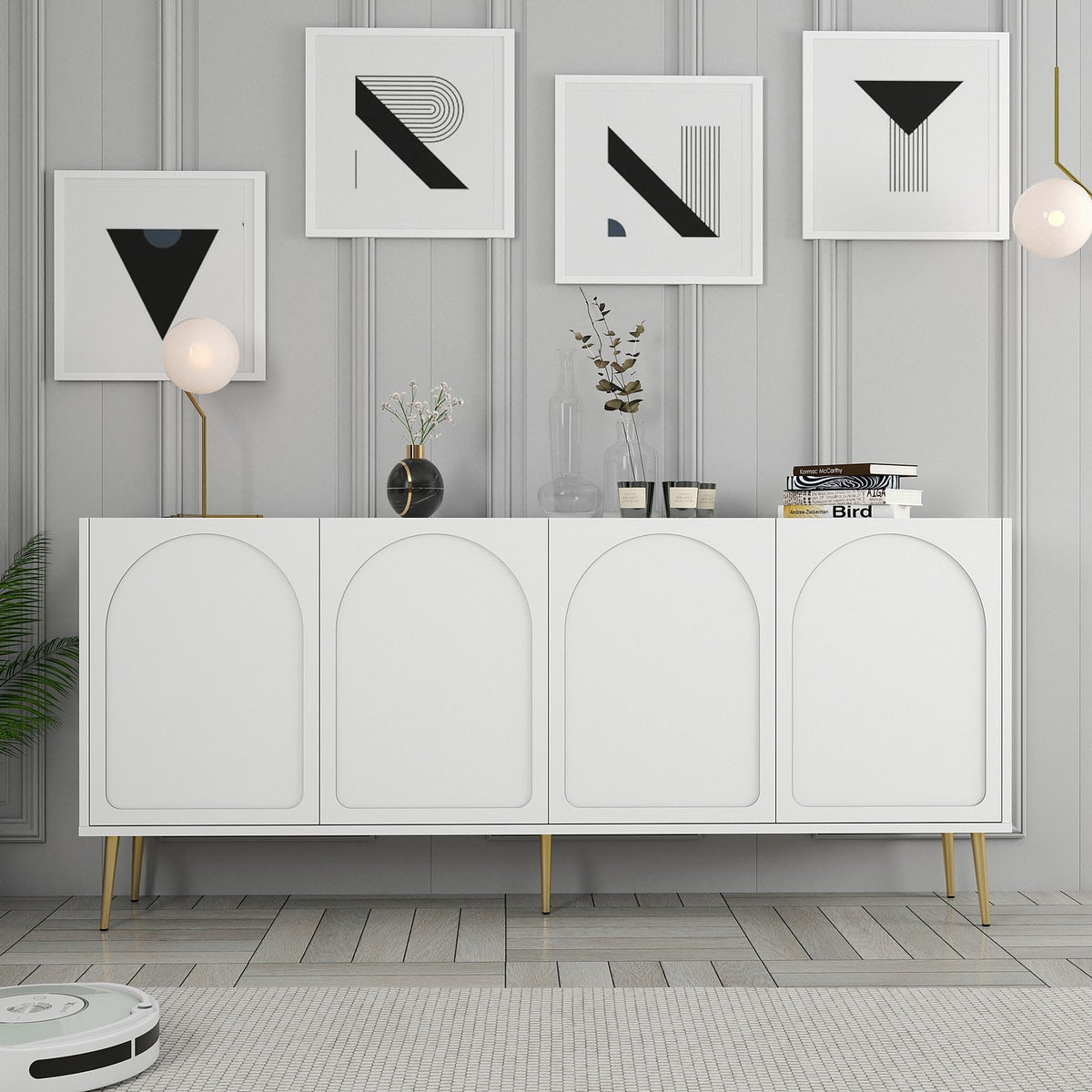 Μπουφές Λευκό
Χρυσό 180x35x80cm | 845HCT5527