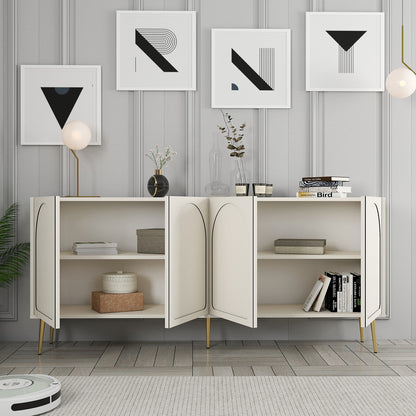 Μπουφές Κρεμ
Χρυσό 180x35x80cm | 845HCT5528