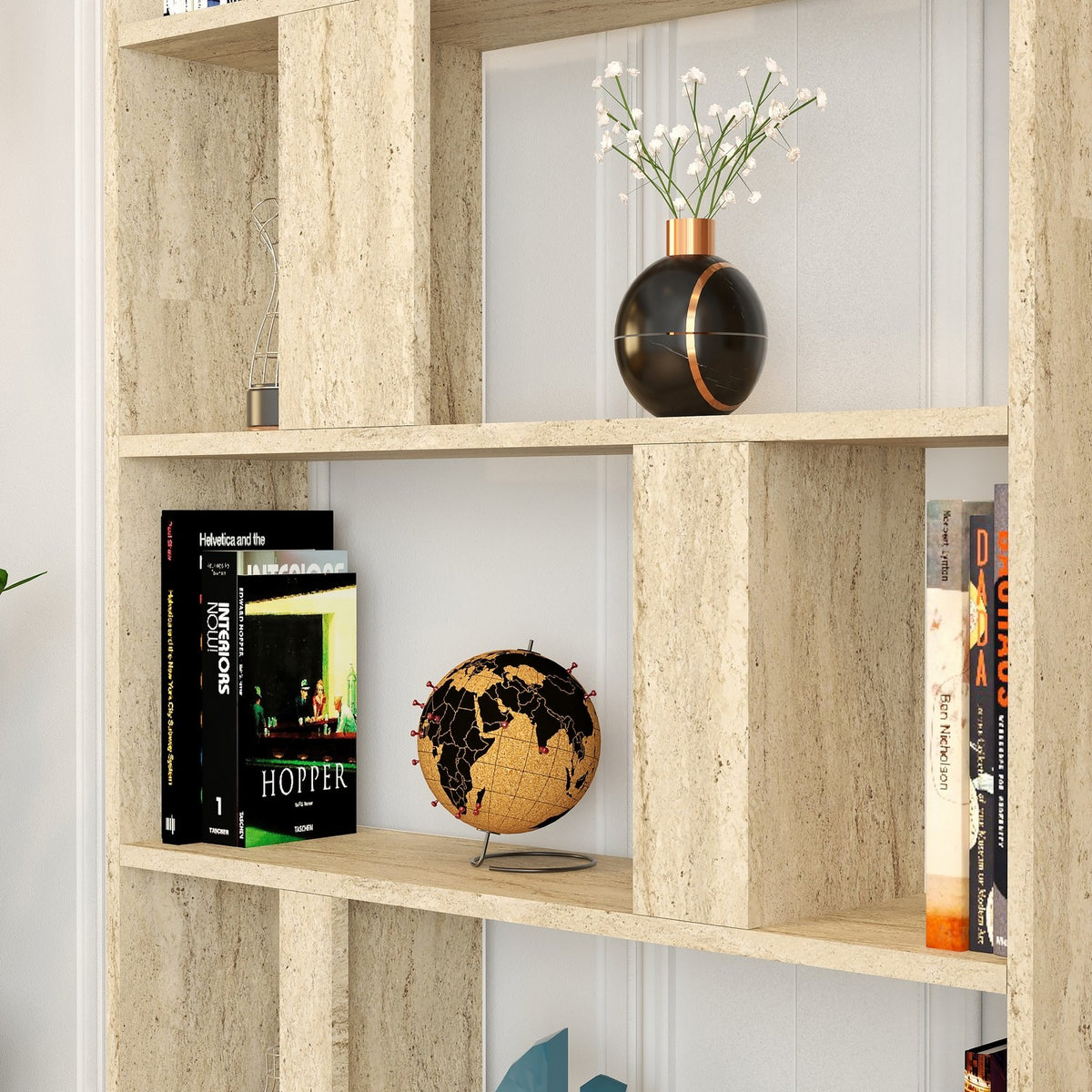 Βιβλιοθήκη 90 × 20 × 180 εκ. Travertine GR845HCT5604