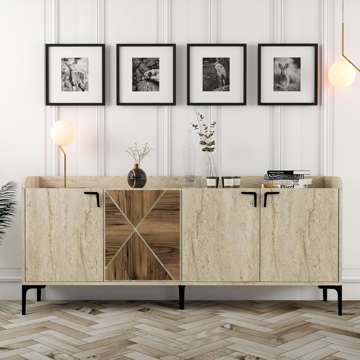Μπουφές Καρυδί
Τραβερτίνη 180x35x78cm | 845HCT5612