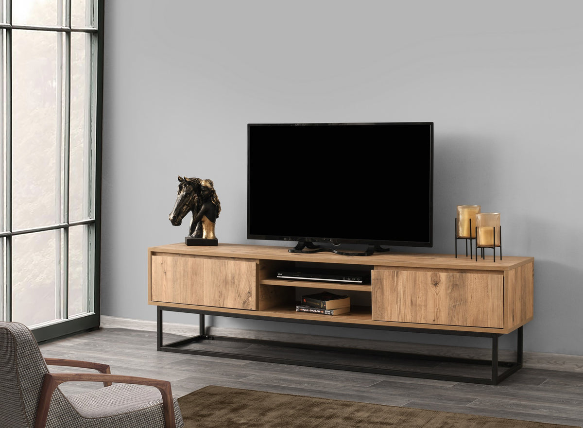Έπιπλο Τηλεόρασης TV Βάση Σύνθεση Μαύρο Pine | 854KLN3004