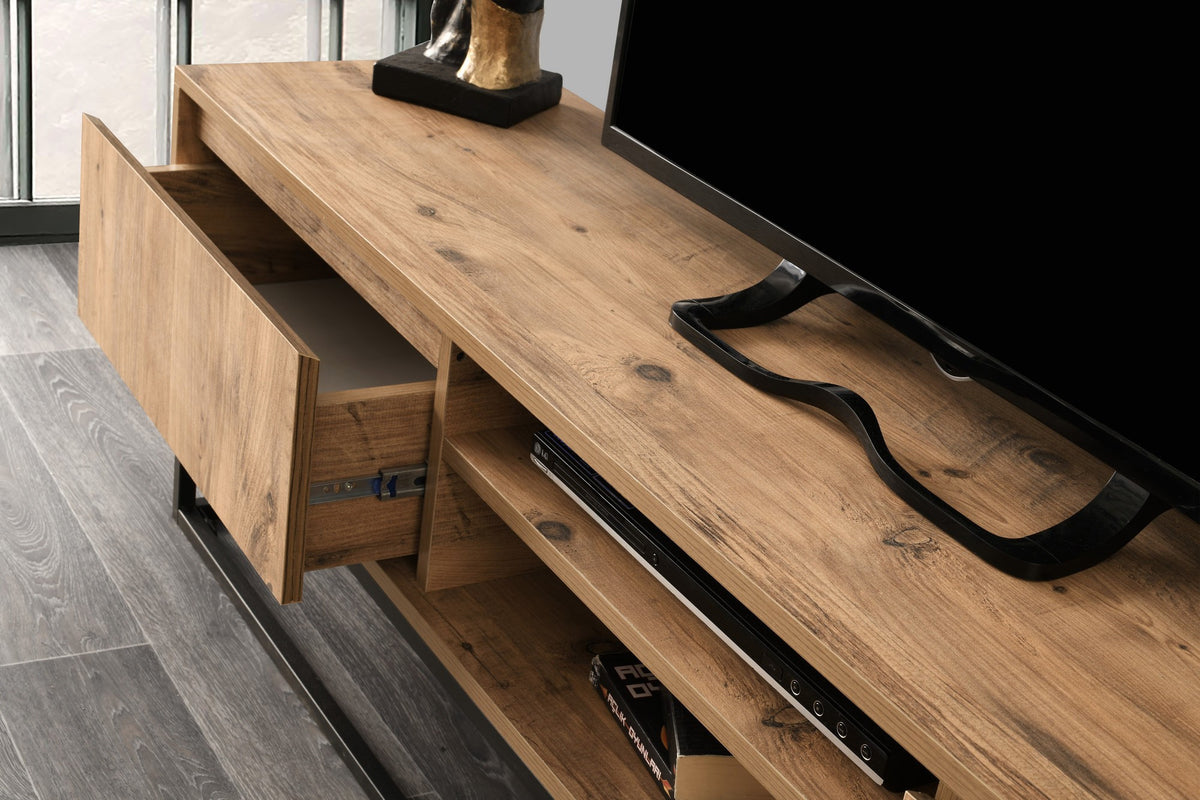 Έπιπλο Τηλεόρασης TV Βάση Σύνθεση Μαύρο Pine | 854KLN3004