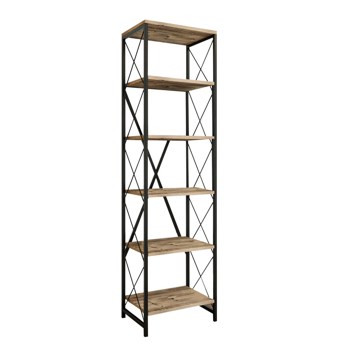 Βιβλιοθήκη 50 × 30 × 180 εκ. Atlantic Pine Μαύρο GR854KLN3605