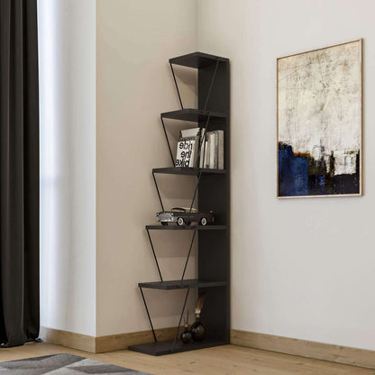 Βιβλιοθήκη 50 × 22 × 150 εκ. Ανθρακί GR854KLN3609