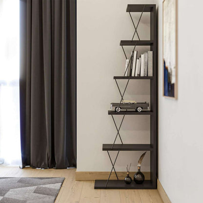 Βιβλιοθήκη 50 × 22 × 150 εκ. Ανθρακί GR854KLN3609